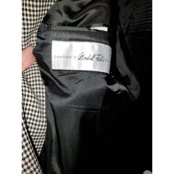 Fiori Men's Suit Jacket Gingham Print Virgin Wool Marshall Fields Size 44 - Picture 7 of 10